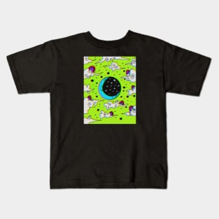 Trippy moon Kids T-Shirt